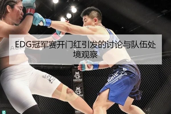 EDG冠军赛开门红引发的讨论与队伍处境观察